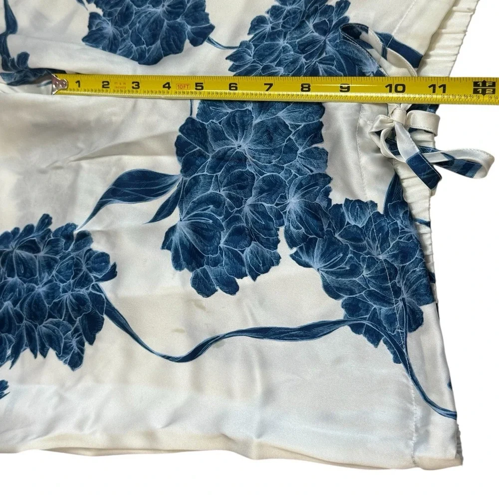 La Perla Floral 100% Silk Pajama Pants Cozy Feminine Dainty Special Occasion L - Picture 14 of 16